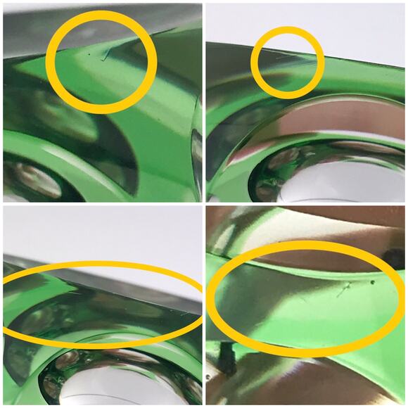 Perthshire 1983G Ducks in the Pond 3D Faceted Flash Overlay Hollow Paperweight - Picture 12 of 16